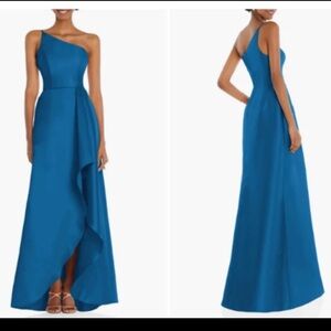 NWT Alfred Sung Satin evening gown